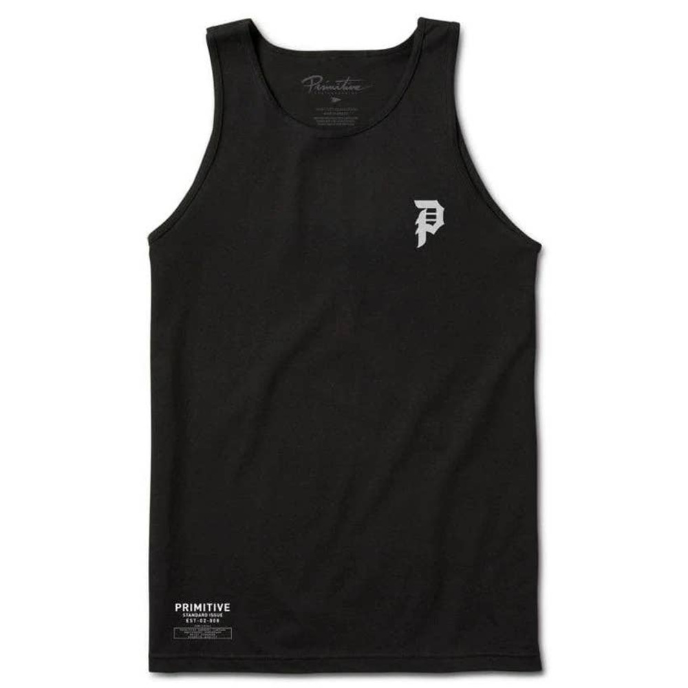 Primitive Skateboarding Apparel Men's Standard Issue Tank Top Tee T-Shirt Black